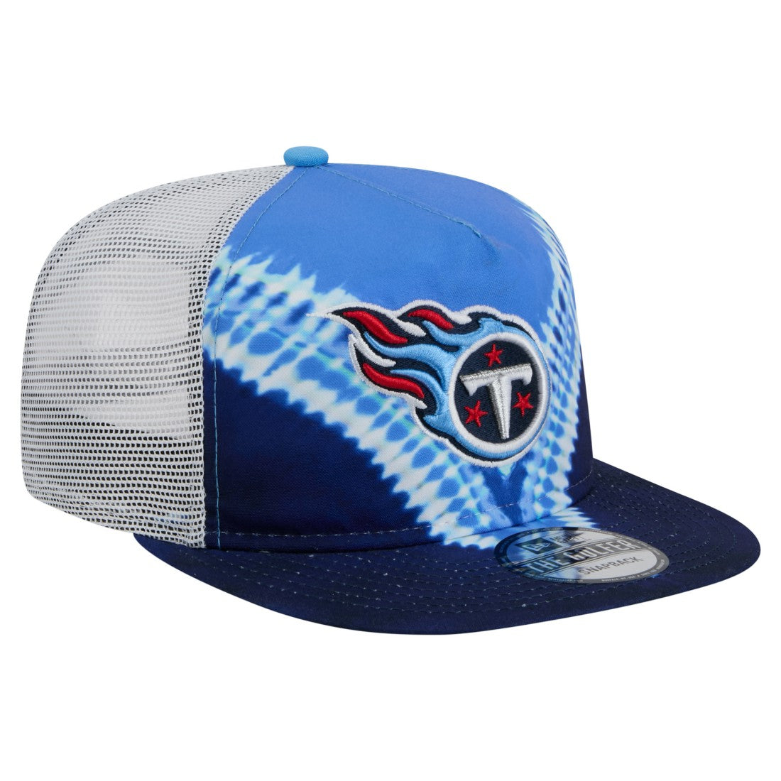 Tennessee Titans New Era Throwback Dye Golfer Snapback Hat Light Blue/Navy | NFL