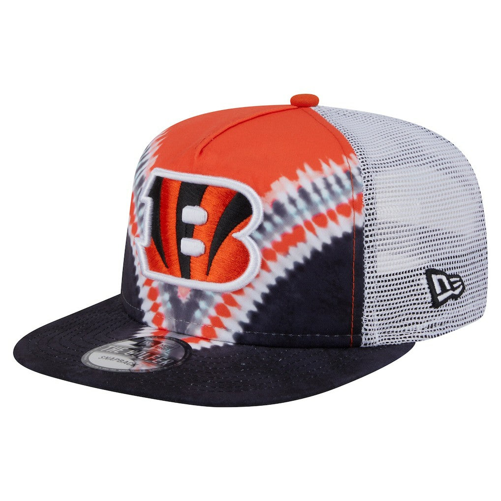 Cincinnati Bengals New Era Throwback Dye Golfer Snapback Hat Orange/Black | NFL