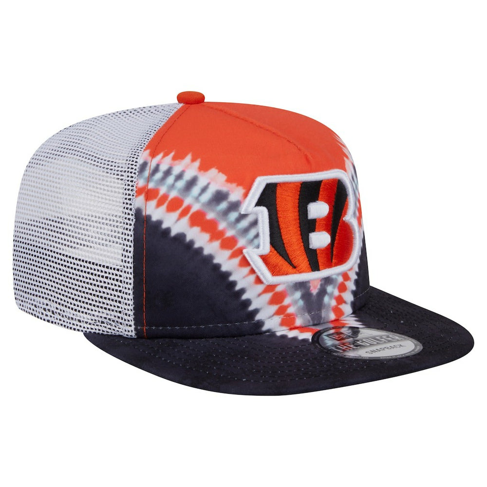 Cincinnati Bengals New Era Throwback Dye Golfer Snapback Hat Orange/Black | NFL