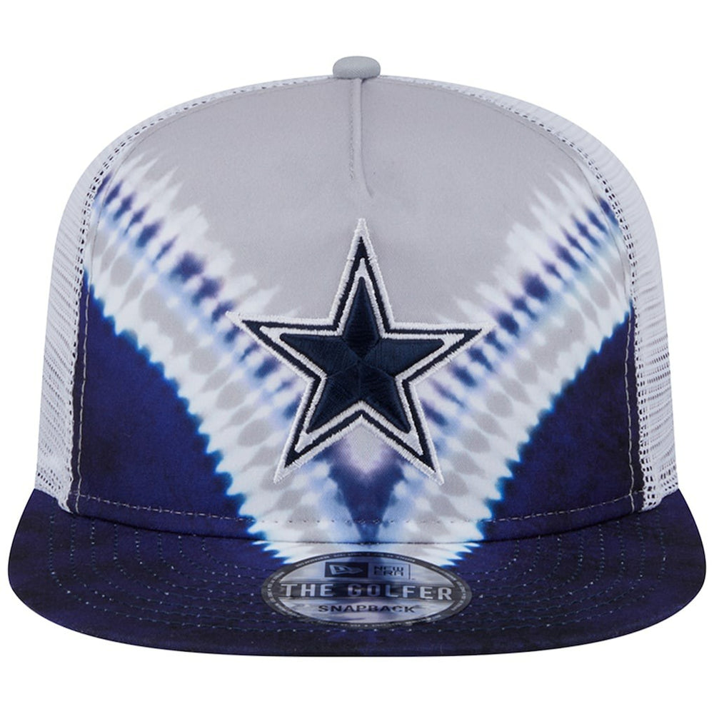 Dallas Cowboys New Era Throwback Dye Golfer Snapback Hat Gray/Navy | NFL