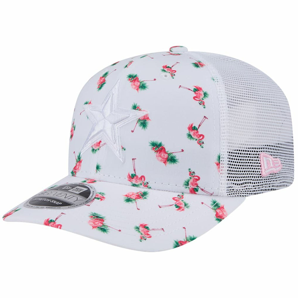 Dallas Cowboys New Era Adventure Flamingo Pattern 9SEVENTY Stretch-Snap Hat White | NFL