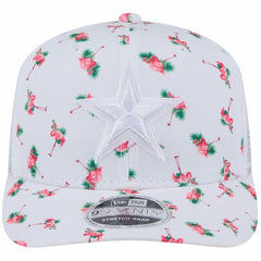 Dallas Cowboys New Era Adventure Flamingo Pattern 9SEVENTY Stretch-Snap Hat White | NFL
