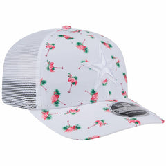Dallas Cowboys New Era Adventure Flamingo Pattern 9SEVENTY Stretch-Snap Hat White | NFL