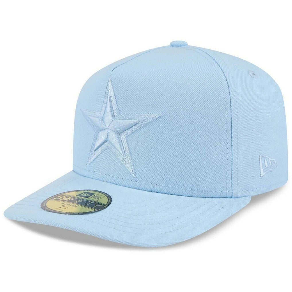 Dallas Cowboys New Era Color Pack A-Frame 59FIFTY Fitted Hat Light Blue | NFL