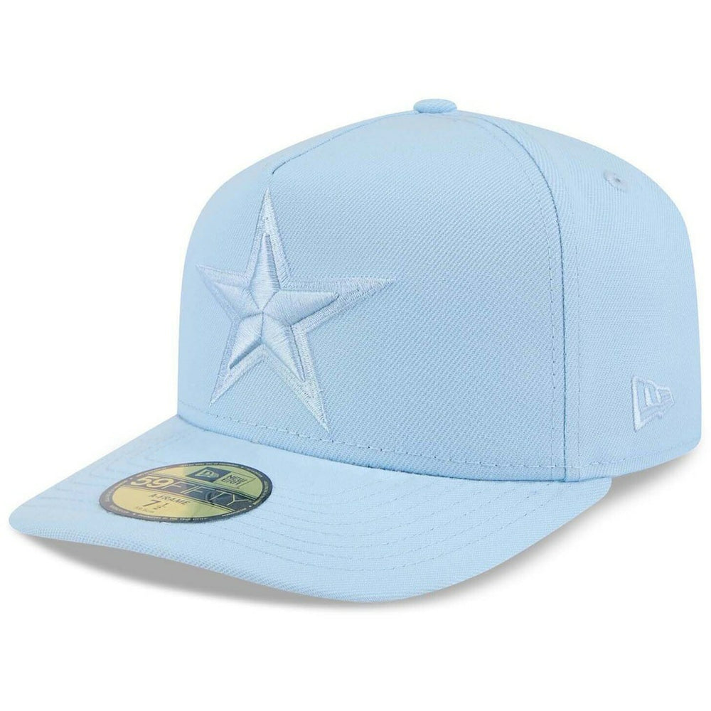 Dallas Cowboys New Era Color Pack A-Frame 59FIFTY Fitted Hat Light Blue | NFL