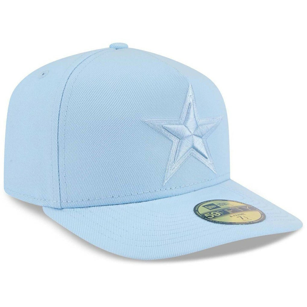 Dallas Cowboys New Era Color Pack A-Frame 59FIFTY Fitted Hat Light Blue | NFL