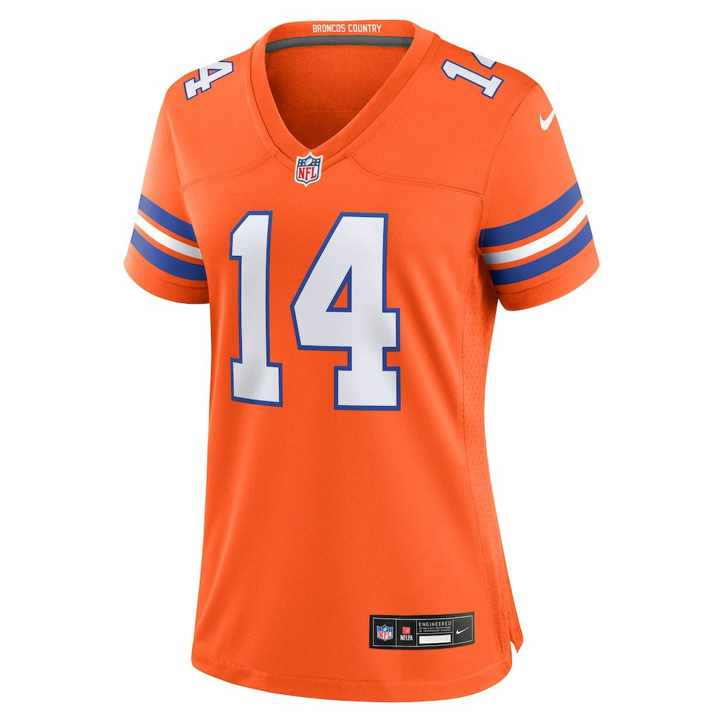 Courtland Sutton Denver Broncos Women's Mile High Collection 1977 Throwback Player Game Jersey Orange | Nike for Sale