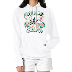 Dallas Stars G-III 4Her by Carl Banks Women's Flower Logo Pullover Hoodie - White - NHL