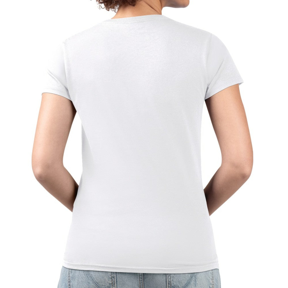 Vegas Golden Knights G-III 4Her by Carl Banks Women's Super-Slim Fit Lightweight Flower Logo V-Neck T-Shirt - White - NHL