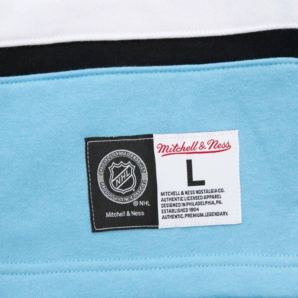 Utah Hockey Club Mitchell & Ness Heritage Lace-Up Pullover Sweatshirt - Black - NHL