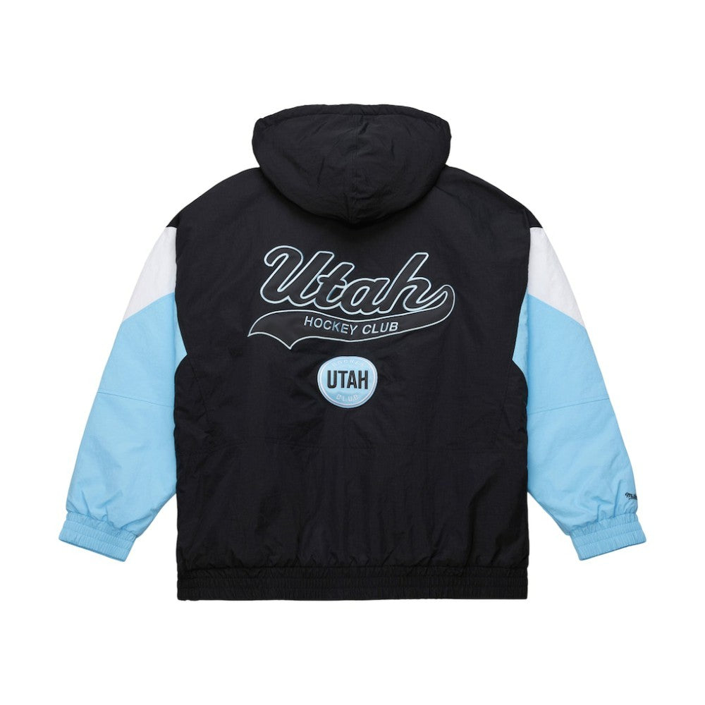 Utah Hockey Club Mitchell & Ness Retro Anorak Half-Zip Jacket - Black - NHL