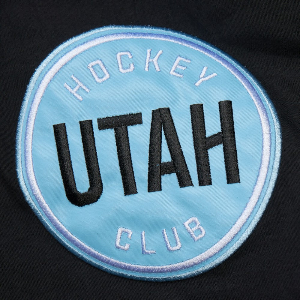 Utah Hockey Club Mitchell & Ness Retro Anorak Half-Zip Jacket - Black - NHL