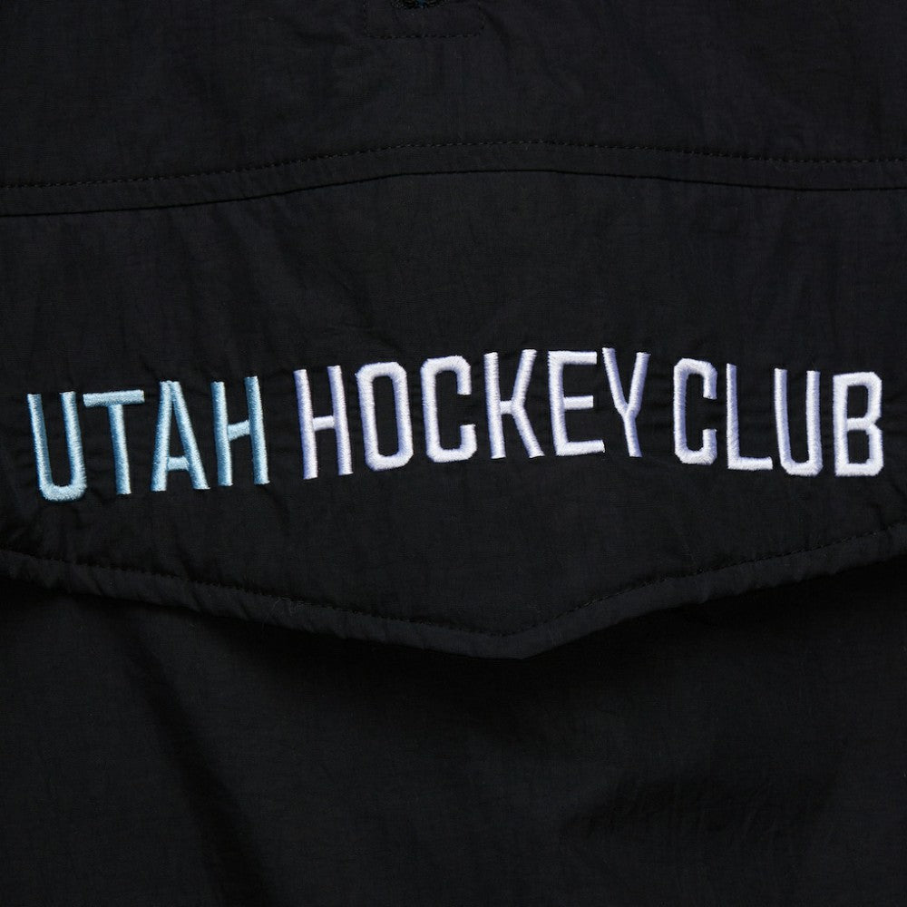 Utah Hockey Club Mitchell & Ness Retro Anorak Half-Zip Jacket - Black - NHL