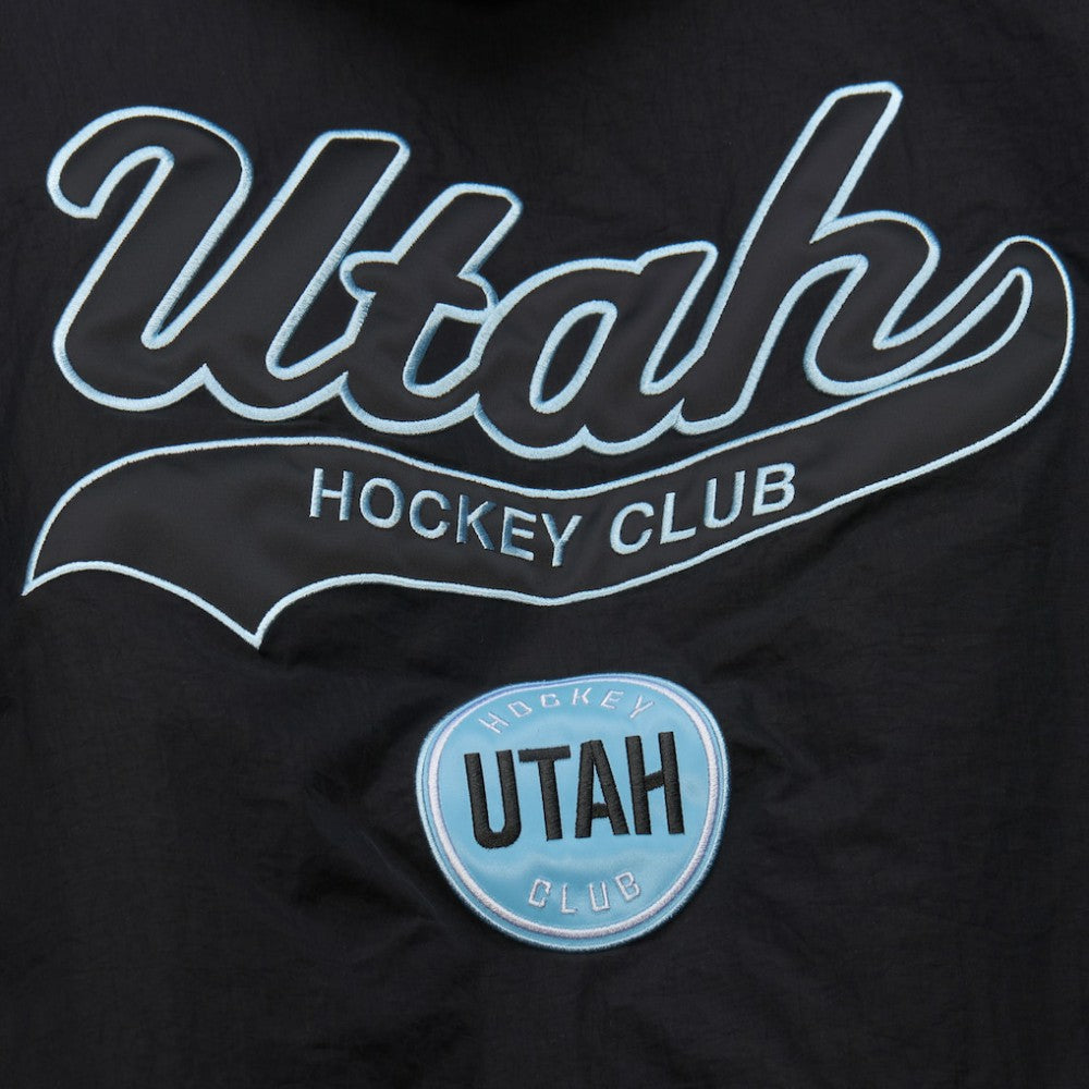Utah Hockey Club Mitchell & Ness Retro Anorak Half-Zip Jacket - Black - NHL
