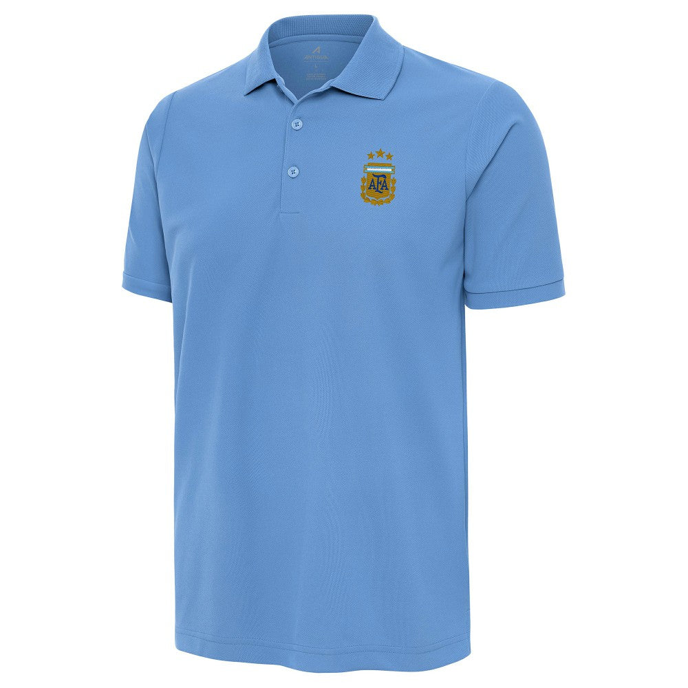 Argentina National Team Antigua Legacy Pique Polo Powder Blue - FIFA World CUP