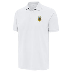 Argentina National Team Antigua Legacy Pique Polo White - FIFA World CUP