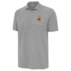 Argentina National Team Antigua Legacy Pique Polo Heather Gray - FIFA World CUP