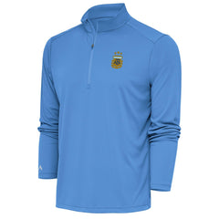 Argentina National Team Antigua Tribute Quarter-Zip Pullover Top Powder Blue - FIFA World CUP