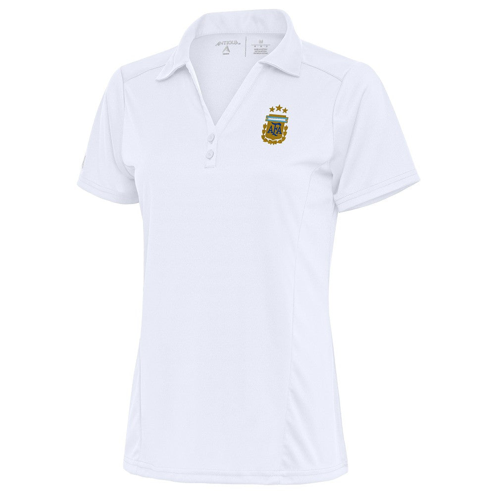 Argentina National Team Antigua Women's Tribute Polo White - FIFA World CUP