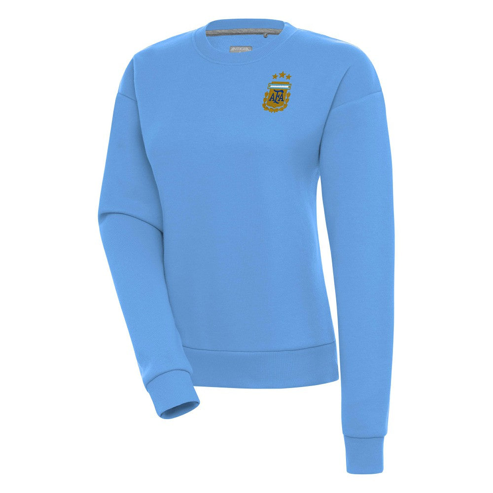 Argentina National Team Antigua Women's Victory Pullover Sweatshirt Powder Blue - FIFA World CUP