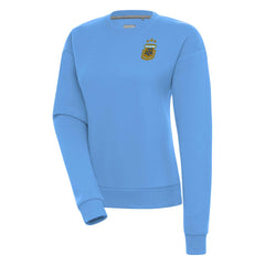 Argentina National Team Antigua Women's Victory Pullover Sweatshirt Powder Blue - FIFA World CUP