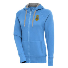 Argentina National Team Antigua Women's Victory Full-Zip Hoodie Powder Blue - FIFA World CUP