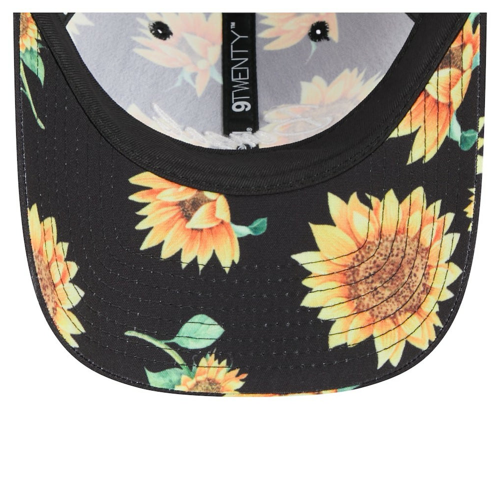 Cincinnati Bengals New Era Women's Adventure Sunflower 9TWENTY Adjustable Hat Black | NFL