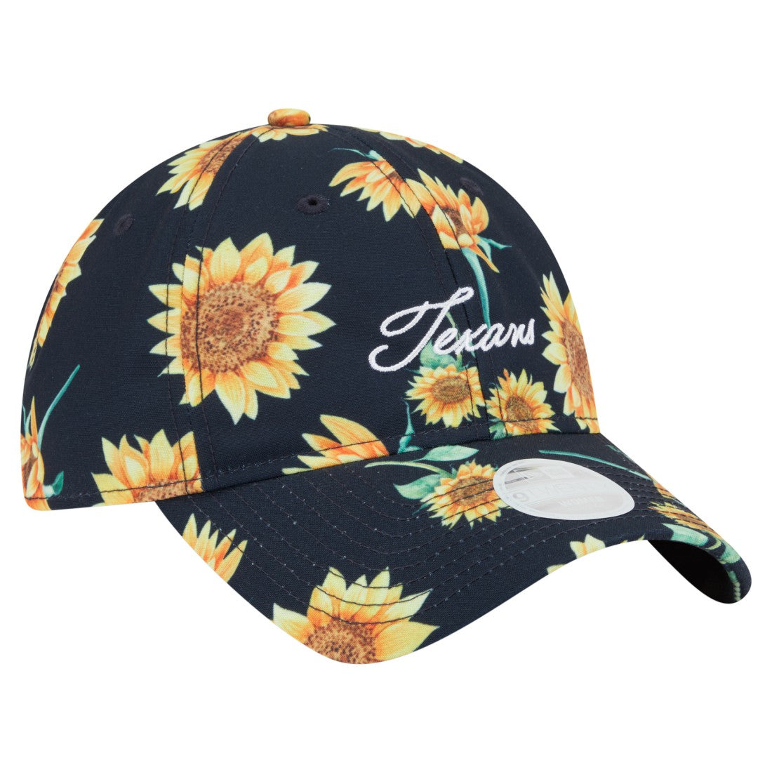 Houston Texans New Era Women's Adventure Sunflower 9TWENTY Adjustable Hat Navy | NFL