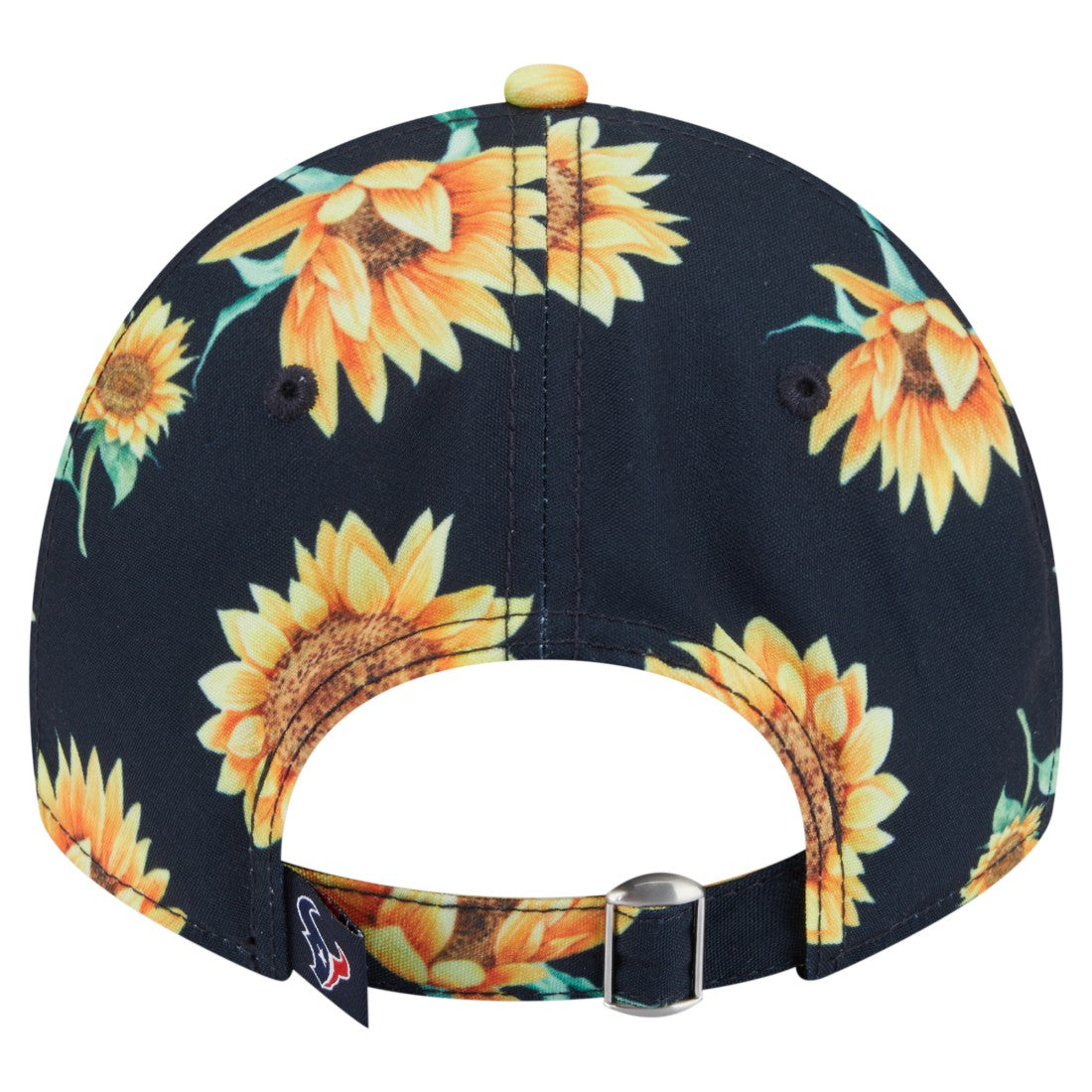 Houston Texans New Era Women's Adventure Sunflower 9TWENTY Adjustable Hat Navy | NFL