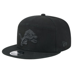 Detroit Lions New Era Adventure Canvas Split Panel 9FIFTY Snapback Hat Black | NFL