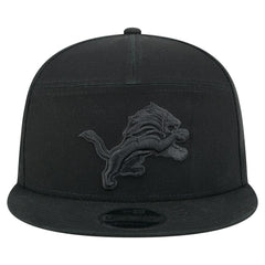 Detroit Lions New Era Adventure Canvas Split Panel 9FIFTY Snapback Hat Black | NFL