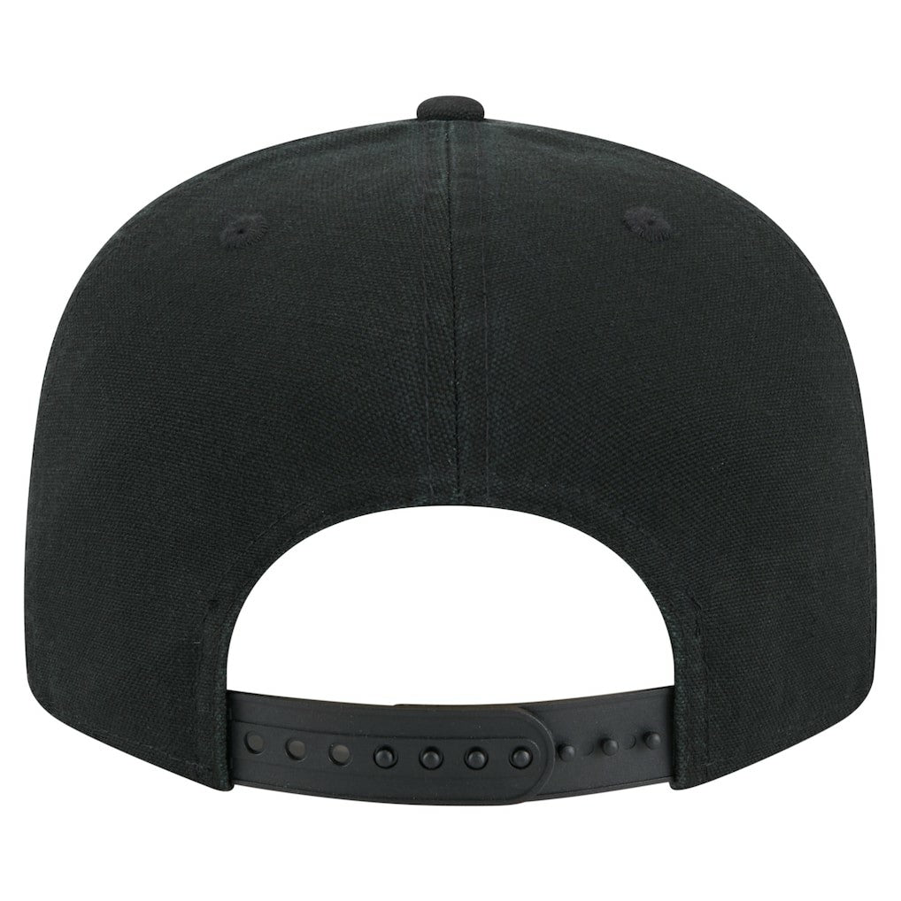 Detroit Lions New Era Adventure Canvas Split Panel 9FIFTY Snapback Hat Black | NFL