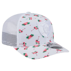 Las Vegas Raiders New Era Adventure Flamingo Pattern 9SEVENTY Stretch-Snap Hat White | NFL