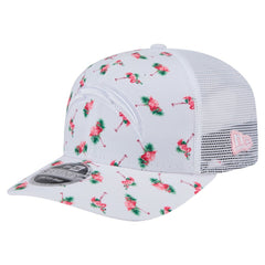 Los Angeles Chargers New Era Adventure Flamingo Pattern 9SEVENTY Stretch-Snap Hat White | NFL