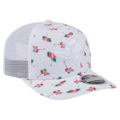 Miami Dolphins New Era Adventure Flamingo Pattern 9SEVENTY Stretch-Snap Hat White | NFL