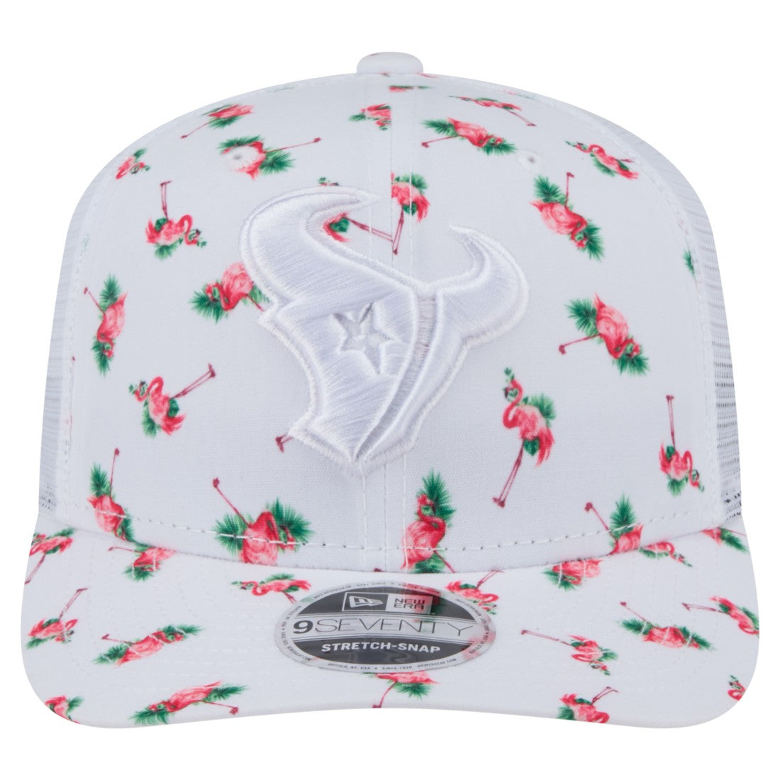 Houston Texans New Era Adventure Flamingo Pattern 9SEVENTY Stretch-Snap Hat White | NFL
