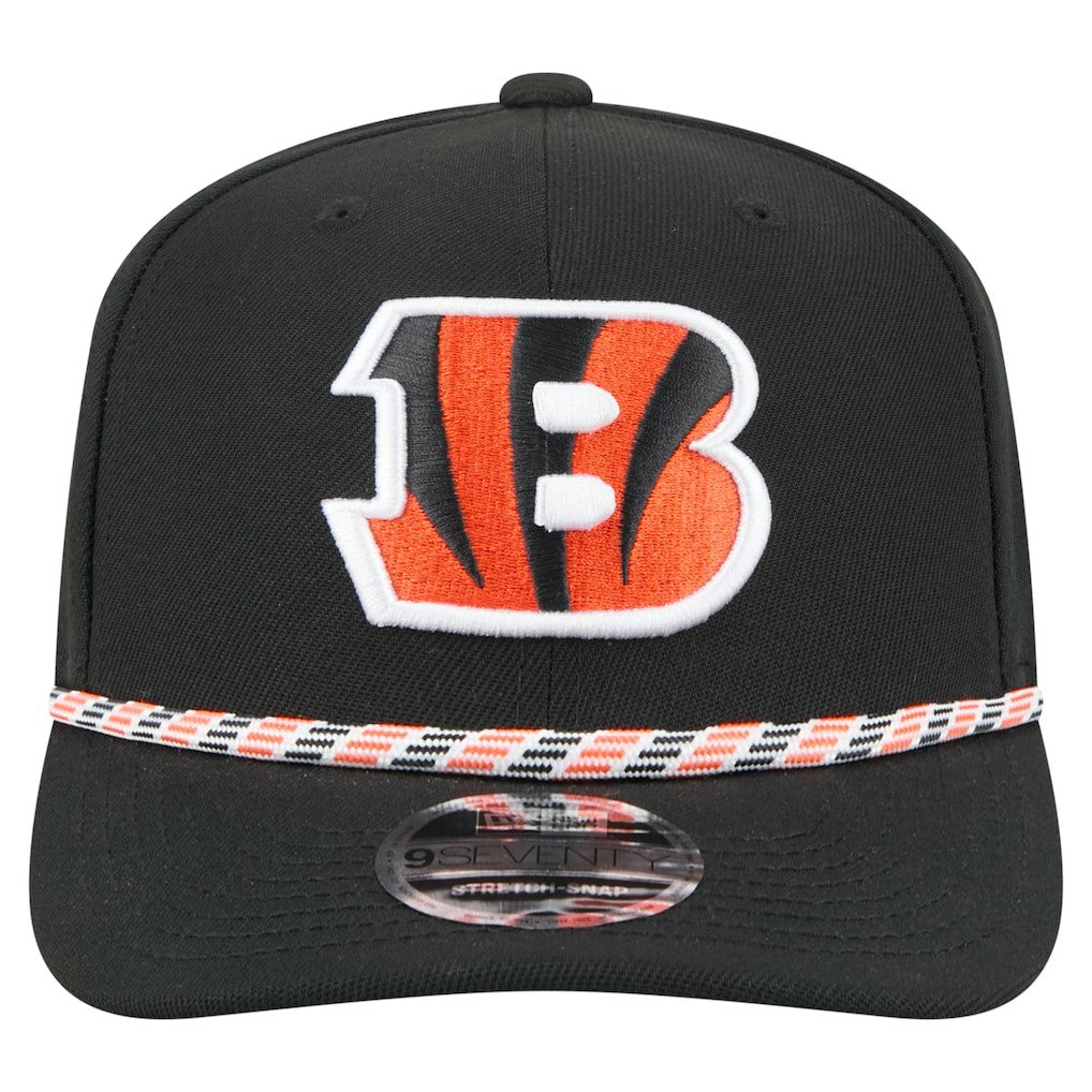 Cincinnati Bengals New Era Gameday Multi Rope 9SEVENTY Stretch-Snap Hat Black | NFL