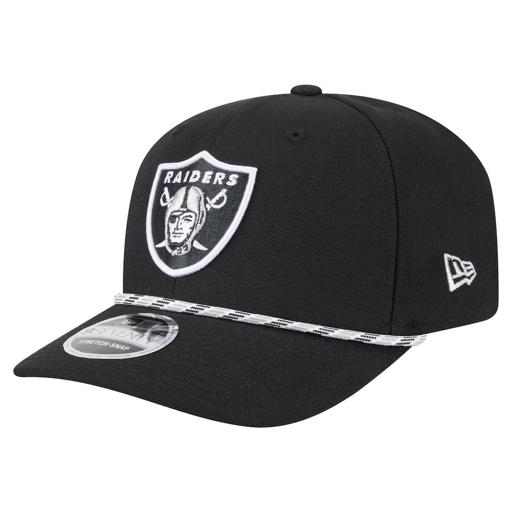 Las Vegas Raiders New Era Gameday Multi Rope 9SEVENTY Stretch-Snap Hat Black | NFL