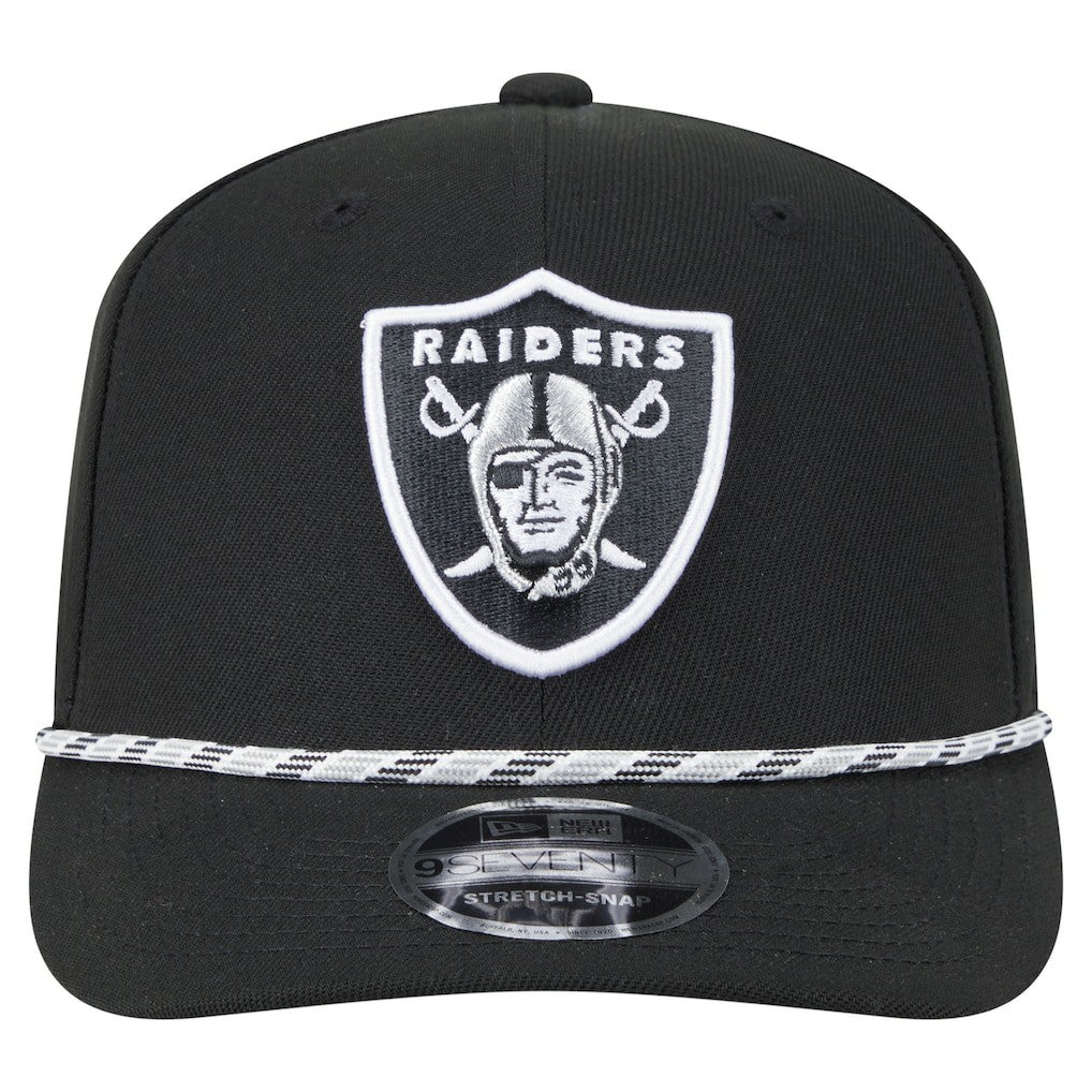 Las Vegas Raiders New Era Gameday Multi Rope 9SEVENTY Stretch-Snap Hat Black | NFL