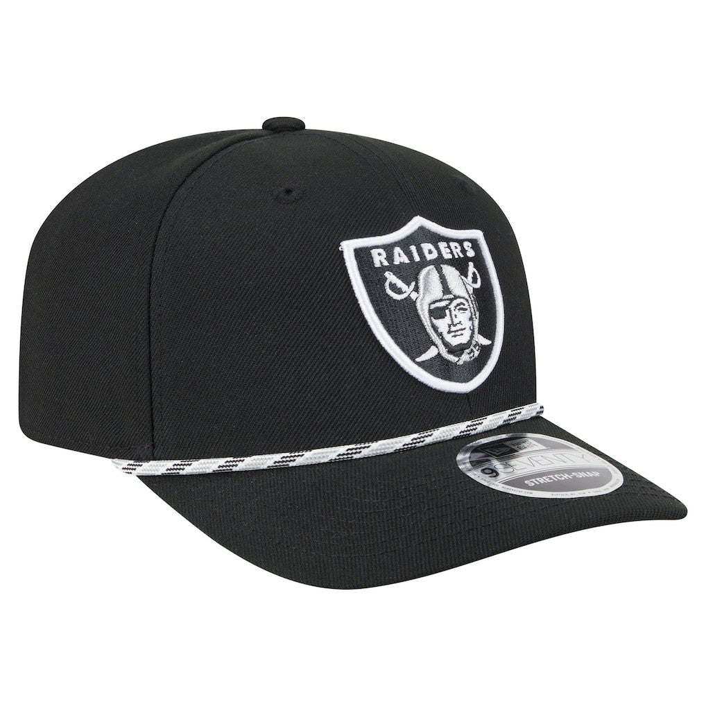 Las Vegas Raiders New Era Gameday Multi Rope 9SEVENTY Stretch-Snap Hat Black | NFL