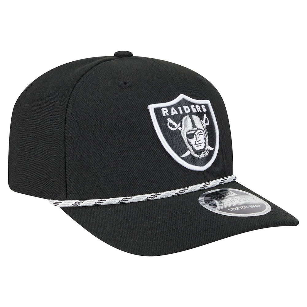 Las Vegas Raiders New Era Gameday Multi Rope 9SEVENTY Stretch-Snap Hat Black | NFL