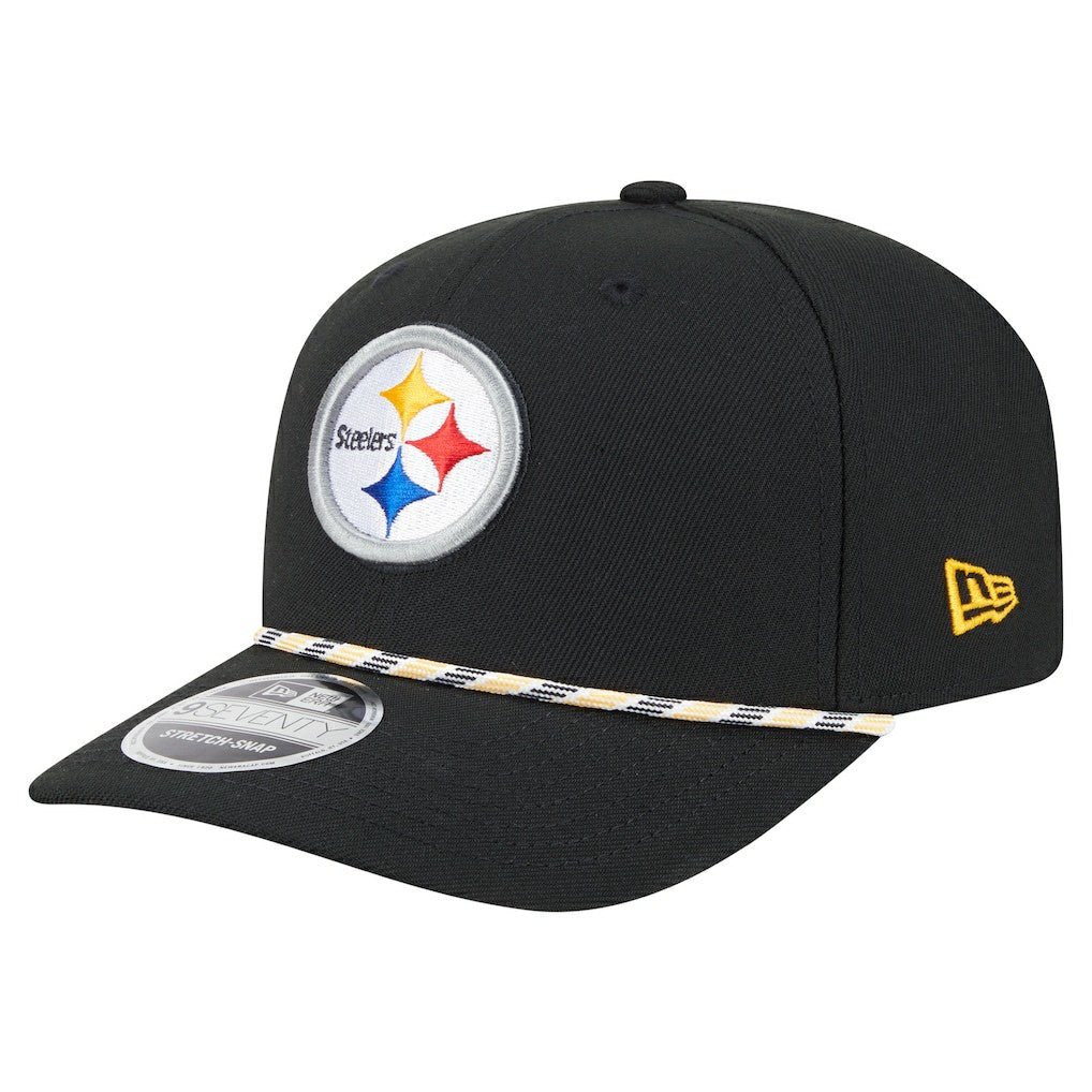 Pittsburgh Steelers New Era Gameday Multi Rope 9SEVENTY Stretch-Snap Hat Black | NFL