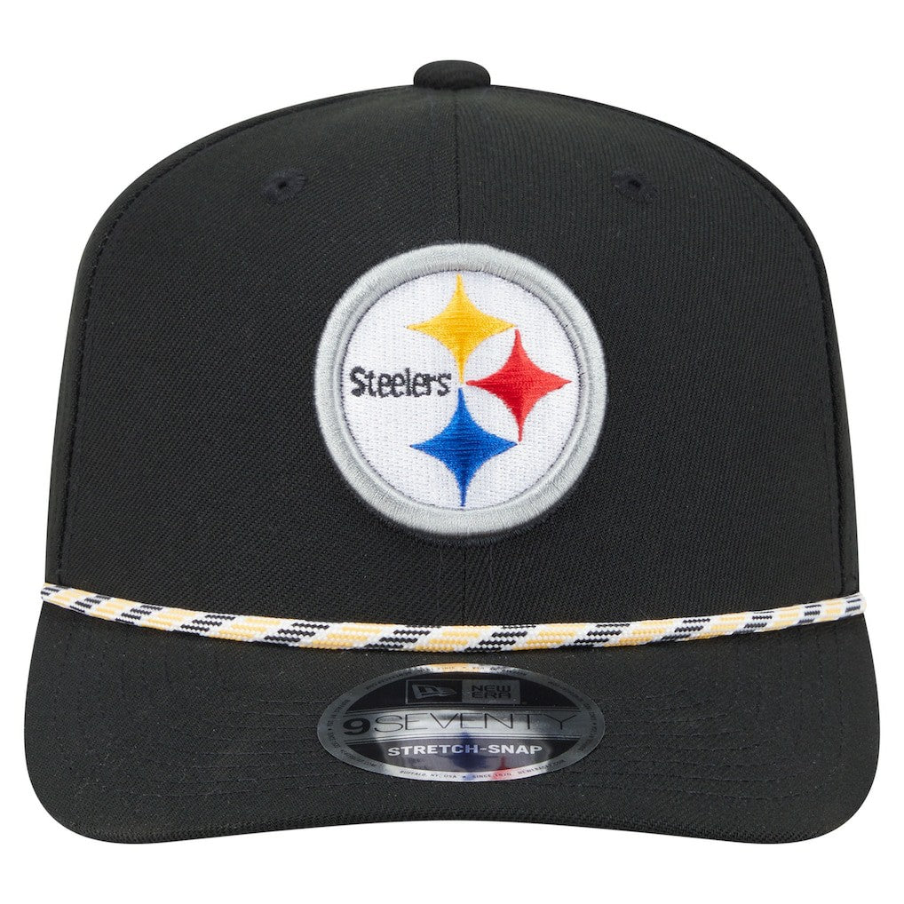 Pittsburgh Steelers New Era Gameday Multi Rope 9SEVENTY Stretch-Snap Hat Black | NFL