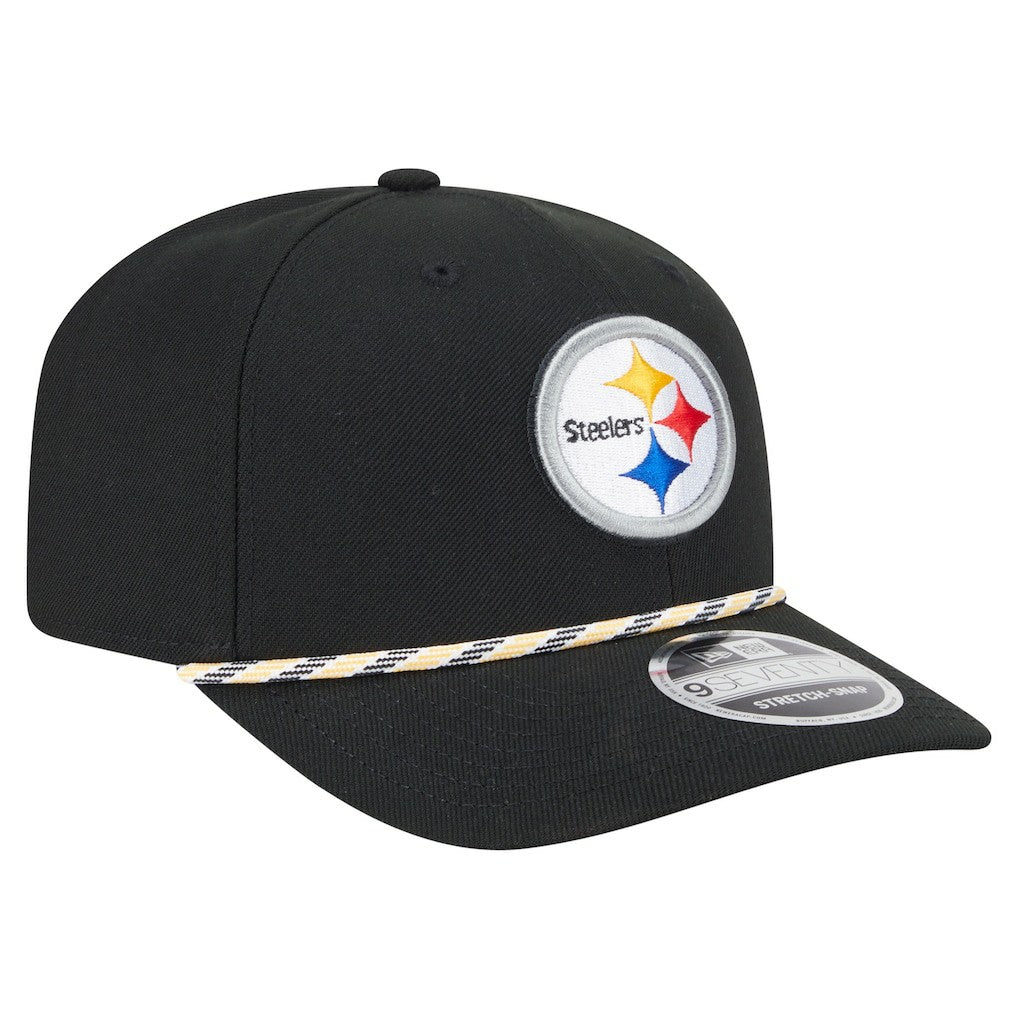 Pittsburgh Steelers New Era Gameday Multi Rope 9SEVENTY Stretch-Snap Hat Black | NFL