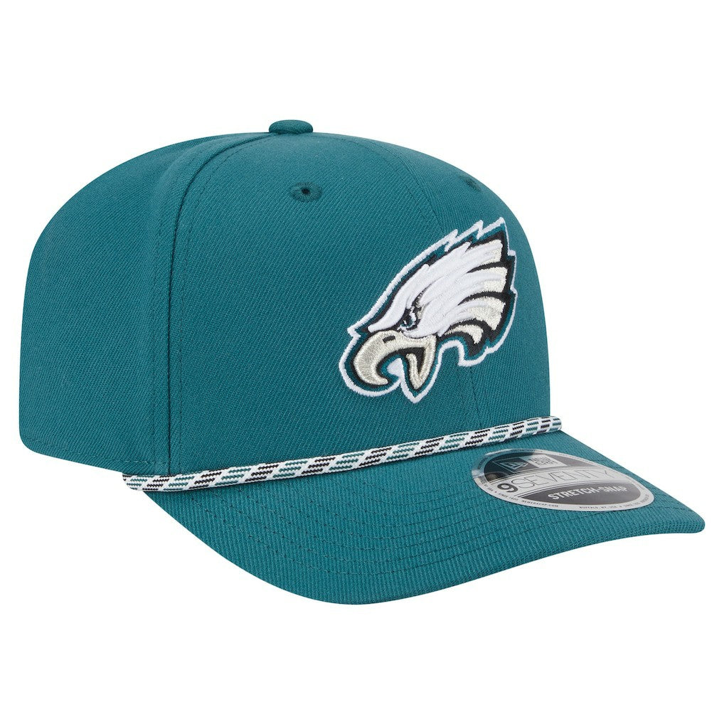 Philadelphia Eagles New Era Gameday Multi Rope 9SEVENTY Stretch-Snap Hat Midnight Green | NFL