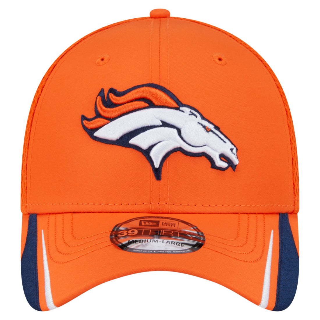 Denver Broncos New Era Game Day Linear 39THIRTY Flex Hat Orange | NFL
