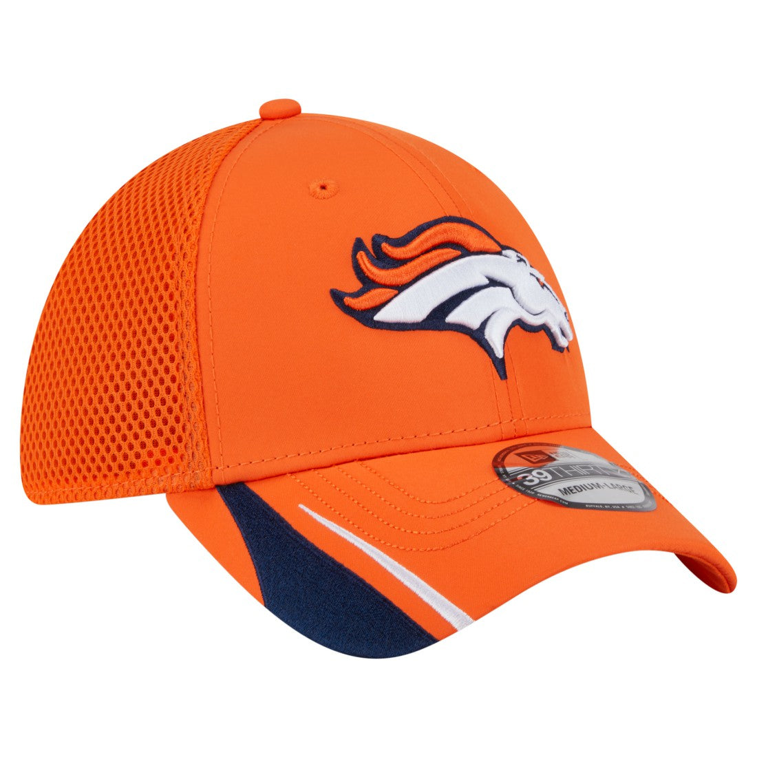 Denver Broncos New Era Game Day Linear 39THIRTY Flex Hat Orange | NFL