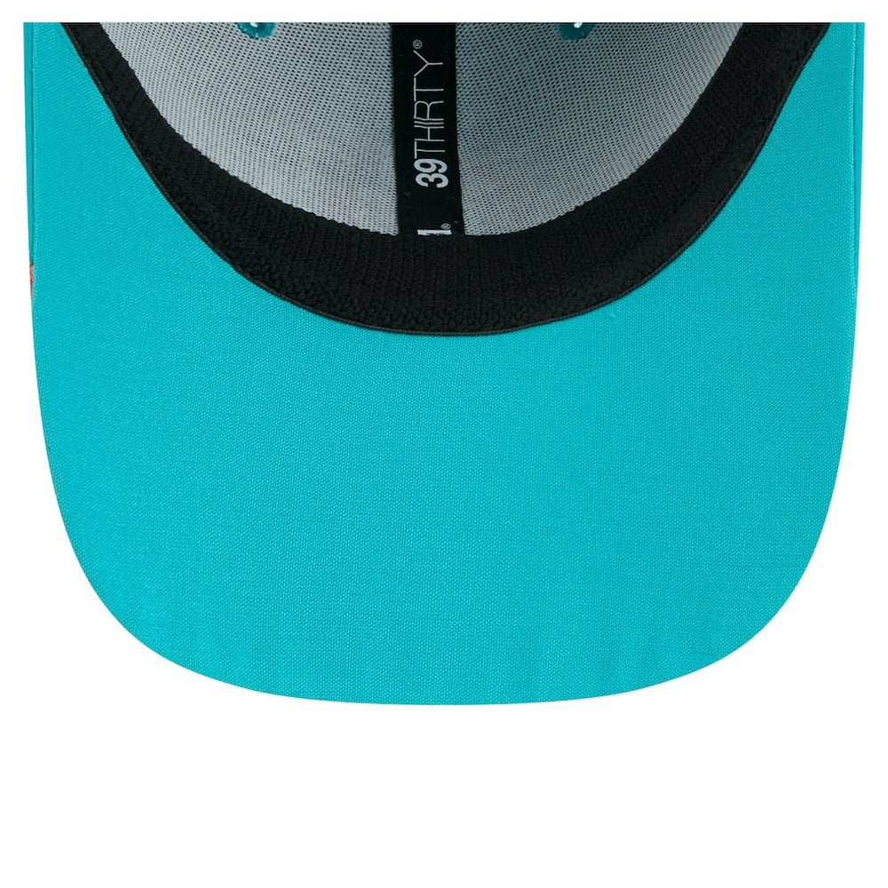 Miami Dolphins New Era Game Day Linear 39THIRTY Flex Hat Aqua | NFL