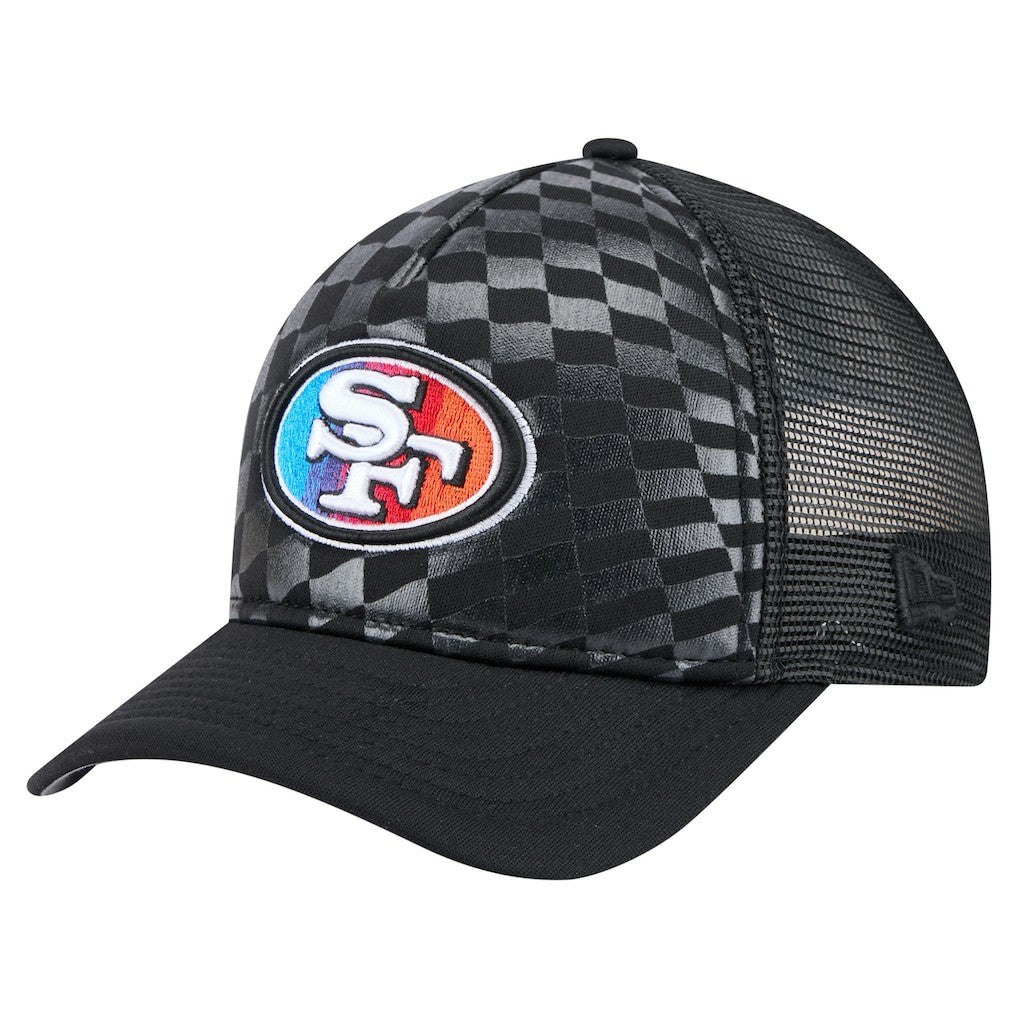 San Francisco 49ers New Era Gradient 9FORTY Adjustable Hat Black | NFL
