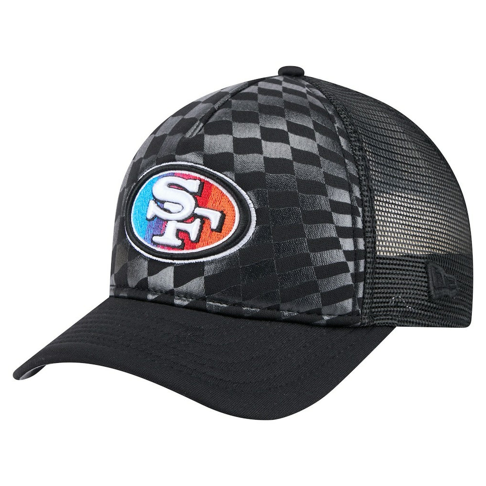 San Francisco 49ers New Era Gradient 9FORTY Adjustable Hat Black | NFL